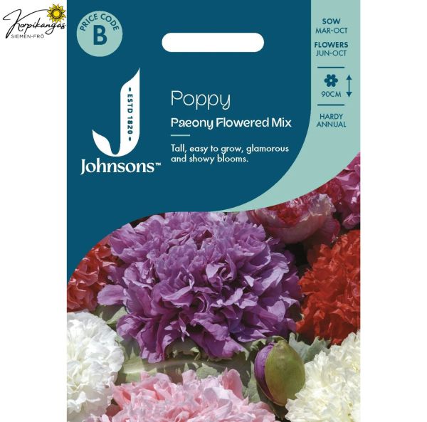 Pionvallmo -blandning